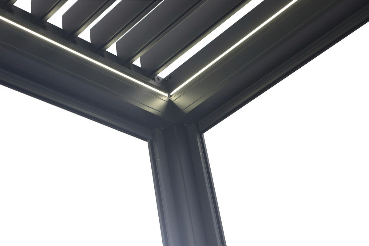 PAVILLON 396/231/299 cm   - Anthrazit, Design, Metall (396/231/299cm) - Amatio
