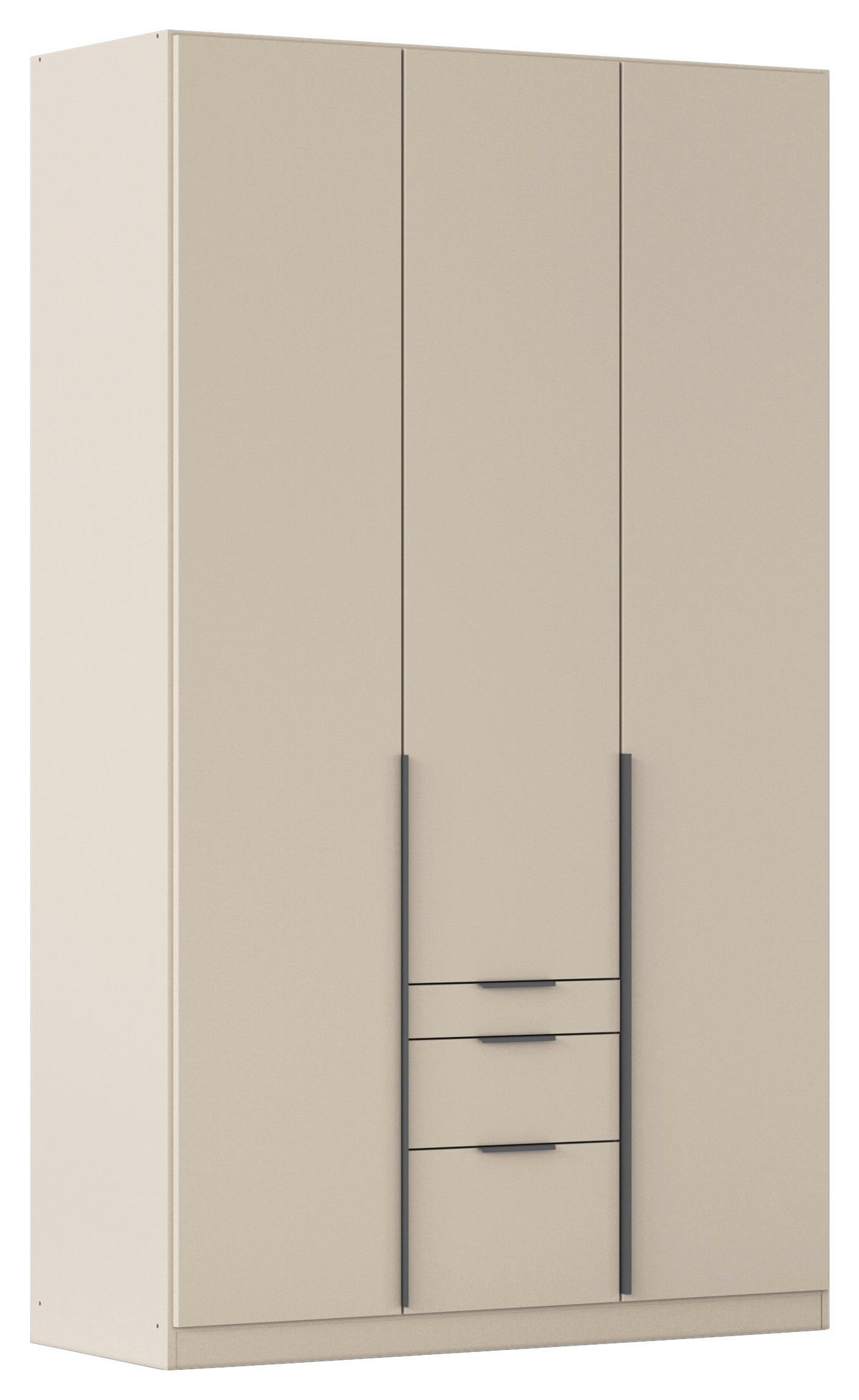 DREHTÜRENSCHRANK in Champagner  - Champagner/Grau, Modern, Holzwerkstoff/Metall (136/229/54cm) - Rauch Möbel