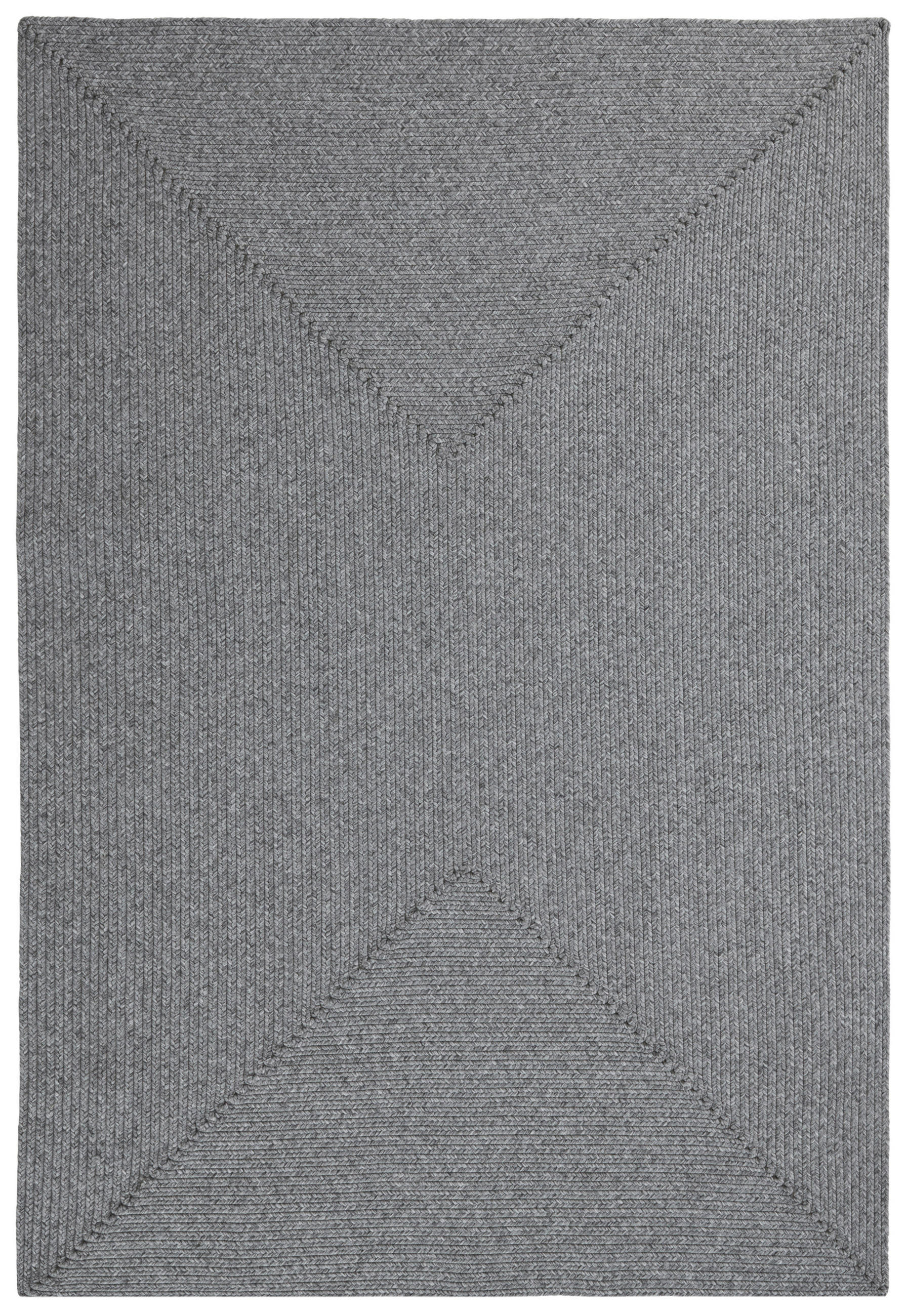 OUTDOORTEPPICH 160/230 cm Braided Hellgrau  - Hellgrau, Basics, Kunststoff (160/230cm)