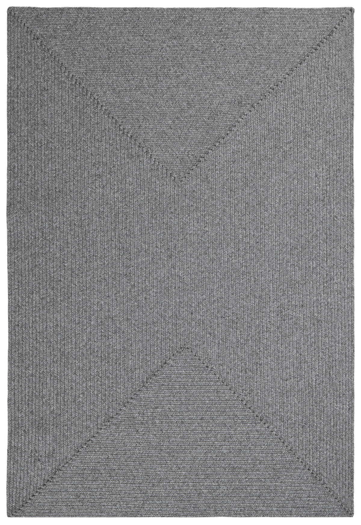 OUTDOORTEPPICH 160/230 cm Braided Hellgrau  - Hellgrau, Basics, Kunststoff (160/230cm)