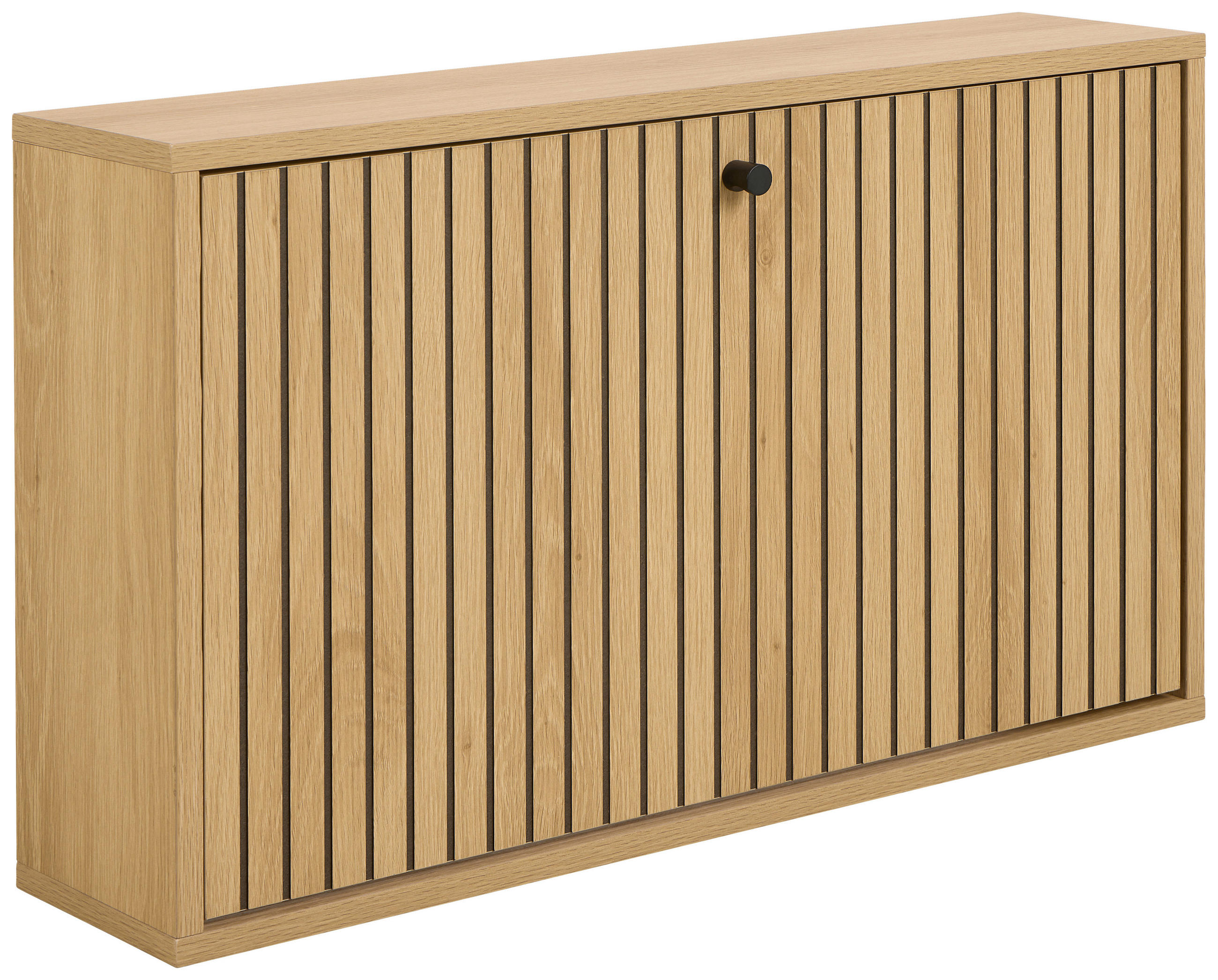 SCHUHKIPPER  in 71,6/43/17 cm  - Eichefarben/Schwarz, Design, Holz/Holzwerkstoff (71,6/43/17cm)