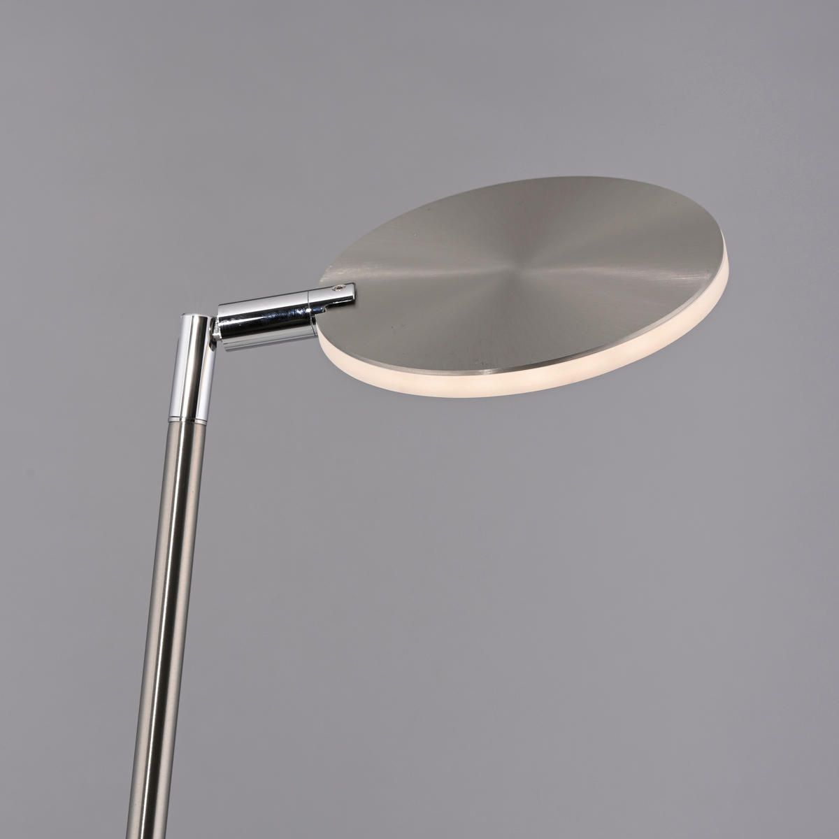 AKKU-STEHLEUCHTE Bente 42/42/160 cm  - Edelstahlfarben, Design, Kunststoff/Metall (42/42/160cm)