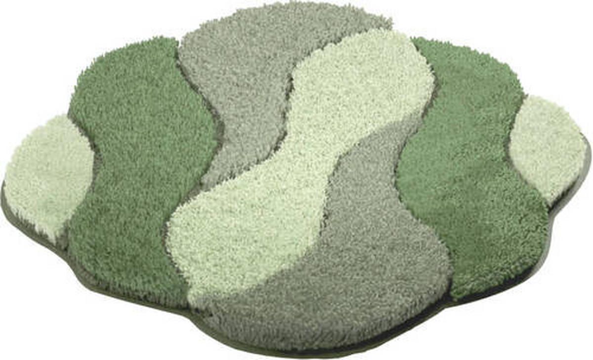 BIDET-VORLEGER Carmen Grün 60/60 cm  - Grün, Basics, Kunststoff/Textil (60/60cm) - Grund