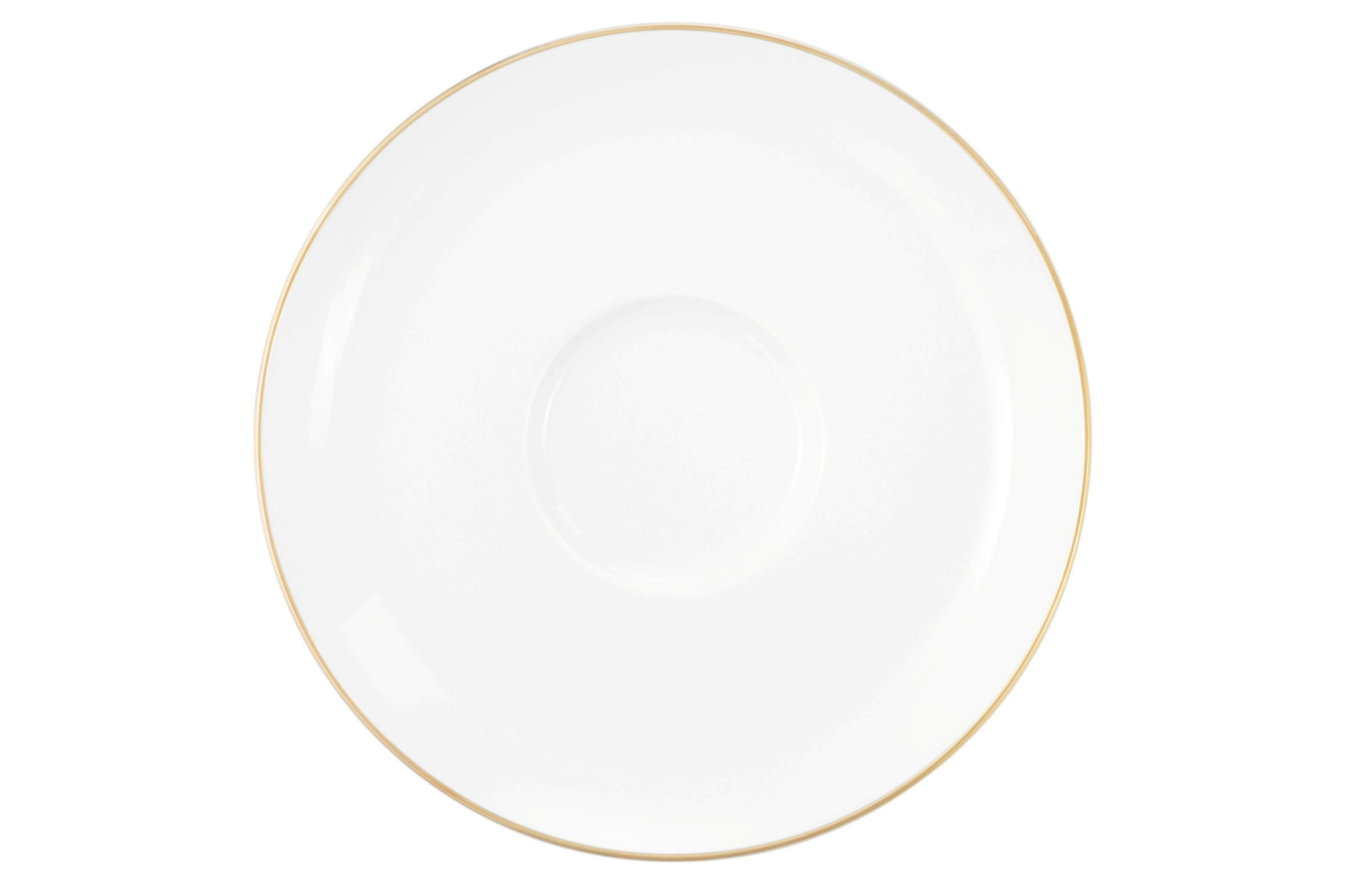 UNTERTASSE Liberty 16,5 cm - Goldfarben/Weiß, Basics, Keramik (16,5cm) - Seltmann Weiden