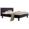 POLSTERBETT gepolstertes Kopfteil 180/200 cm  in Anthrazit, Nussbaumfarben  - Anthrazit/Nussbaumfarben, KONVENTIONELL, Holz/Textil (180/200cm) - Hasena