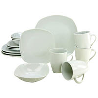 KOMBINOVANÝ SERVIS, 16-dielne, porcelán - biela, Basics, keramika - Creatable