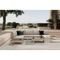 LOUNGEGARNITUR 4-teilig  245/329 cm  Aluminium  - Beige/Braun, MODERN, Kunststoff/Textil (245/329cm) - Ambia Garden