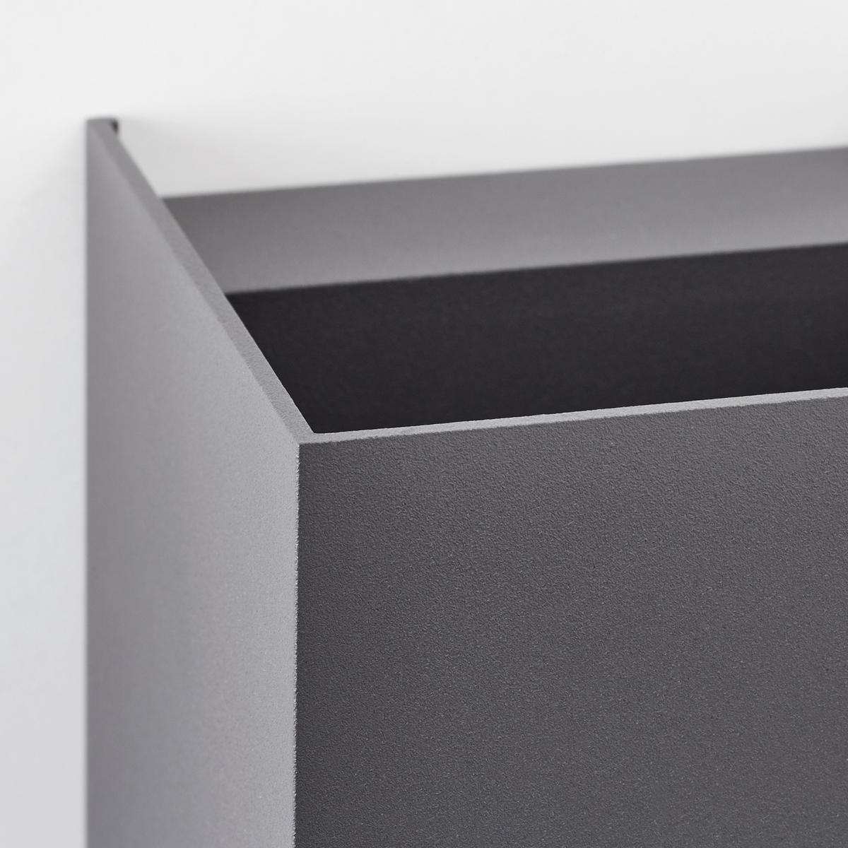 WANDLEUCHTE Hilly   - Dunkelgrau, Basics, Glas/Metall (10/10/10cm) - Brilliant