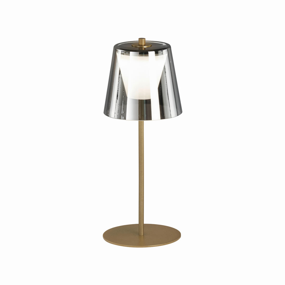 LED-AUßENLEUCHTE Marbella 14/35 cm   - Goldfarben, Basics, Glas/Metall (14/35cm)