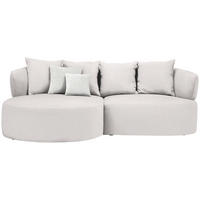 ECKSOFA in Bouclé Hellrosa  166/235 cm  - Sandfarben/Hellrosa, MODERN, Kunststoff/Textil (166/235cm) - Hom`in