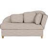 LIEGE in Mikrofaser Sandfarben  - Sandfarben, Lifestyle, Holz/Textil (180/97/85cm) - Novel