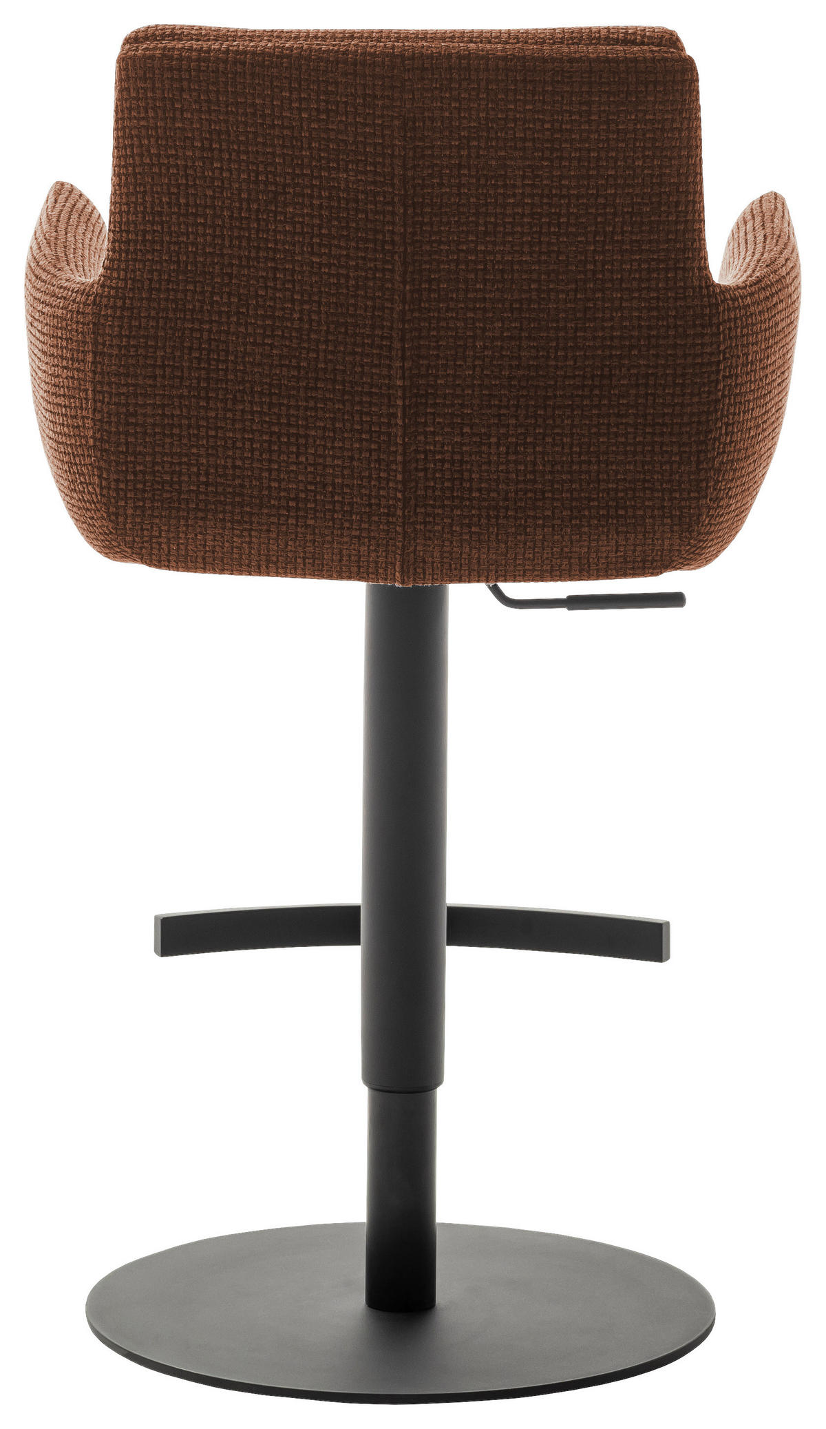 BARHOCKER in Metall, Textil Rostfarben  - Rostfarben/Schwarz, Design, Textil/Metall (54/84/52cm) - Dieter Knoll