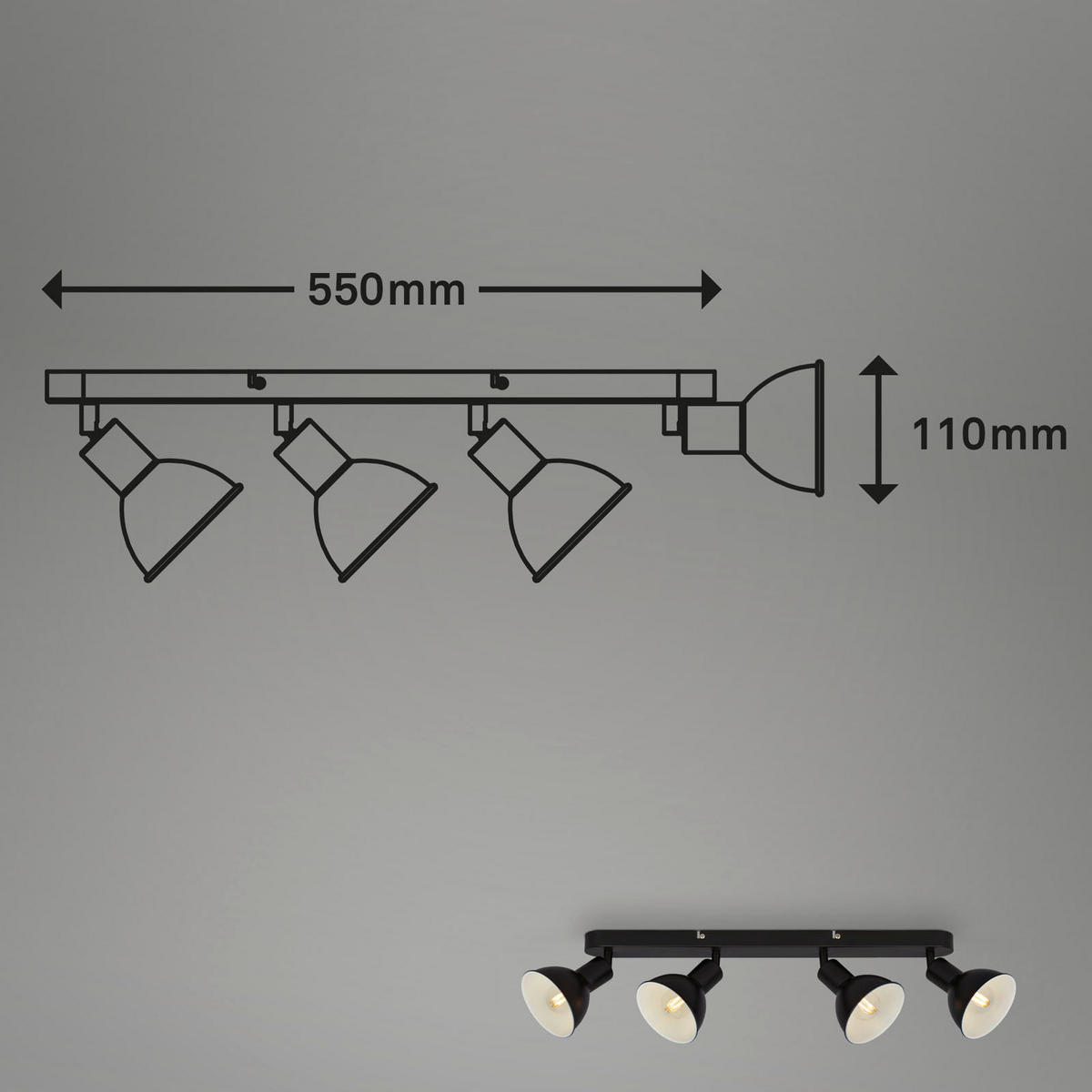 BODOVÉ LED SVĚTLO, 55/11 cm  - Design (55/11cm)