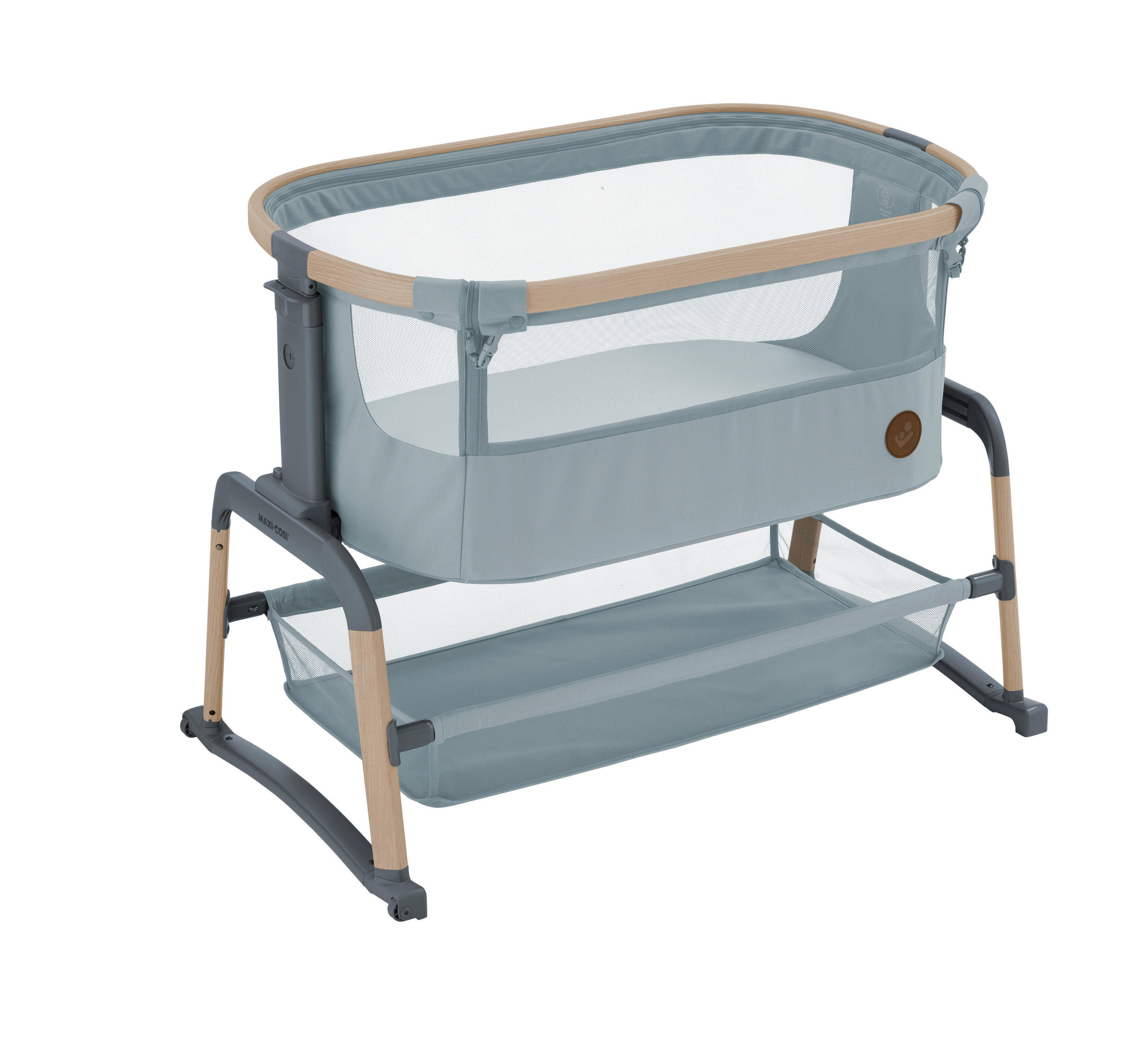 BEISTELLBETT Iora Air   - Hellgrau, Basics, Metall (55/74,5/93cm) - Maxi-Cosi