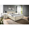 BOXSPRINGBETT 180/200 cm  in Beige  - Beige, KONVENTIONELL, Holz/Textil (180/200cm) - Dieter Knoll