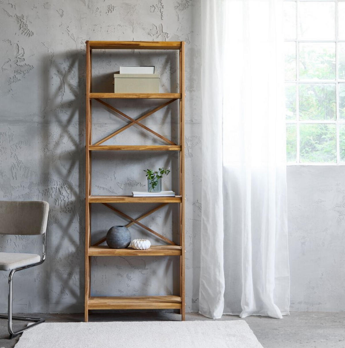 HYLLA i 70/198/30 cm ekfärgad  - ekfärgad, Design, trä (70/198/30cm) - Best Price