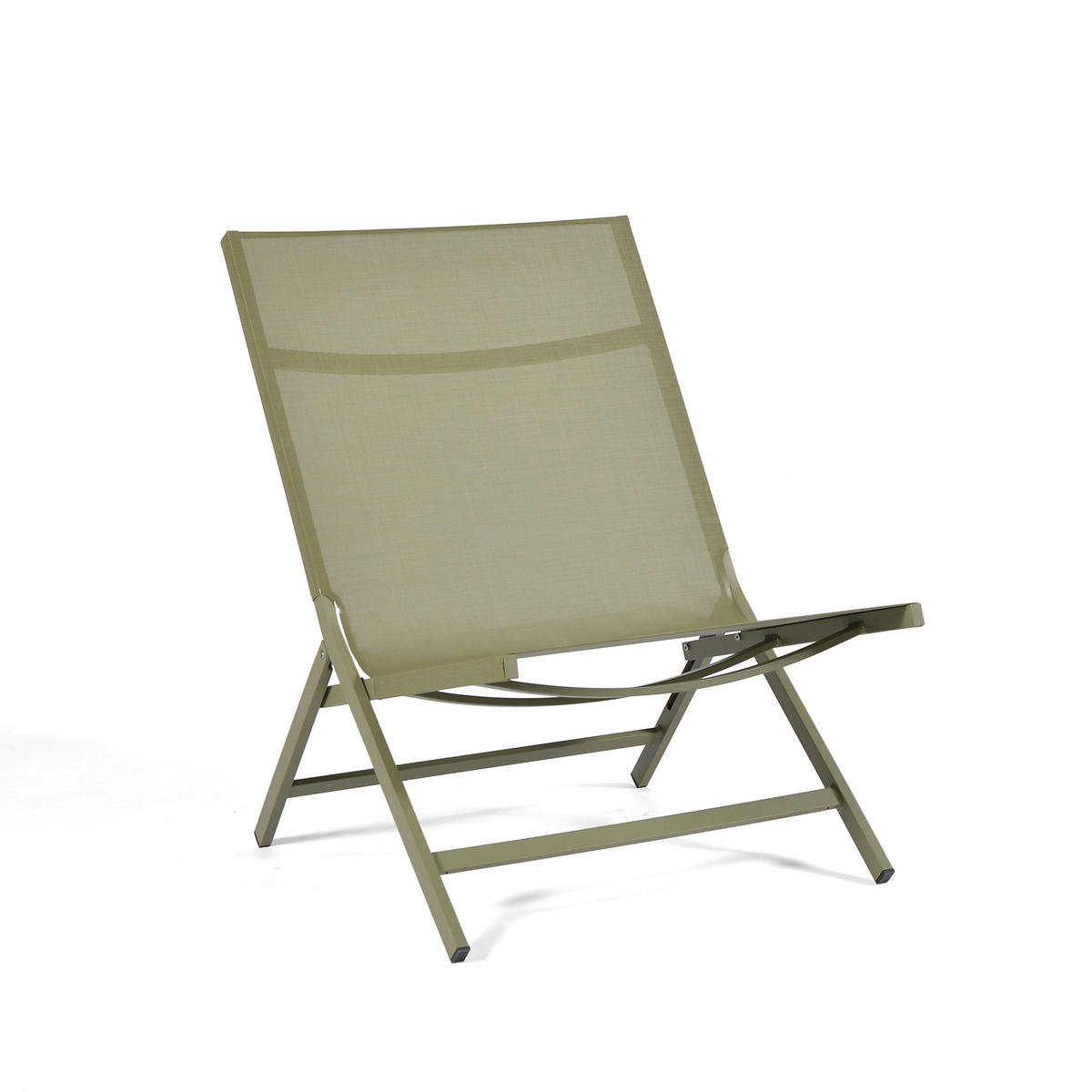 KLAPPSESSEL Netzbespannung Grün  - Grün, Design, Textil/Metall (80/70/88cm) - Ambia Garden