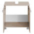 WASCHBECKENUNTERSCHRANK Buchefarben - Chromfarben/Buchefarben, Design, Holzwerkstoff/Metall (60/59/35cm) - Carryhome