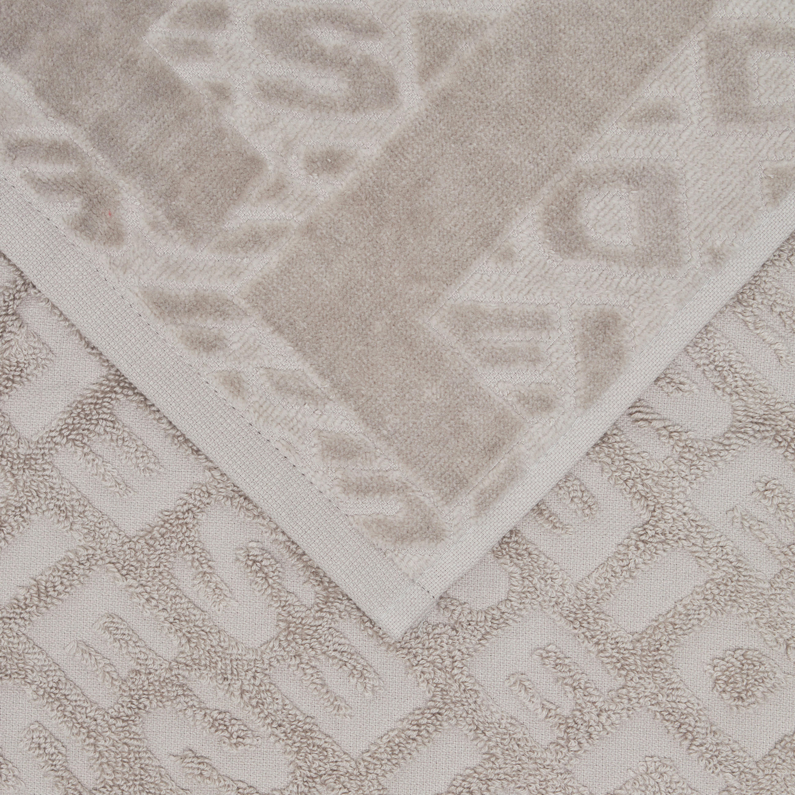 Thumbnail - Diesel Frottierset 3D Logo, Grau, Textil, 2-teilig, Schriftzug, Badtextilien, Handtuch-Sets