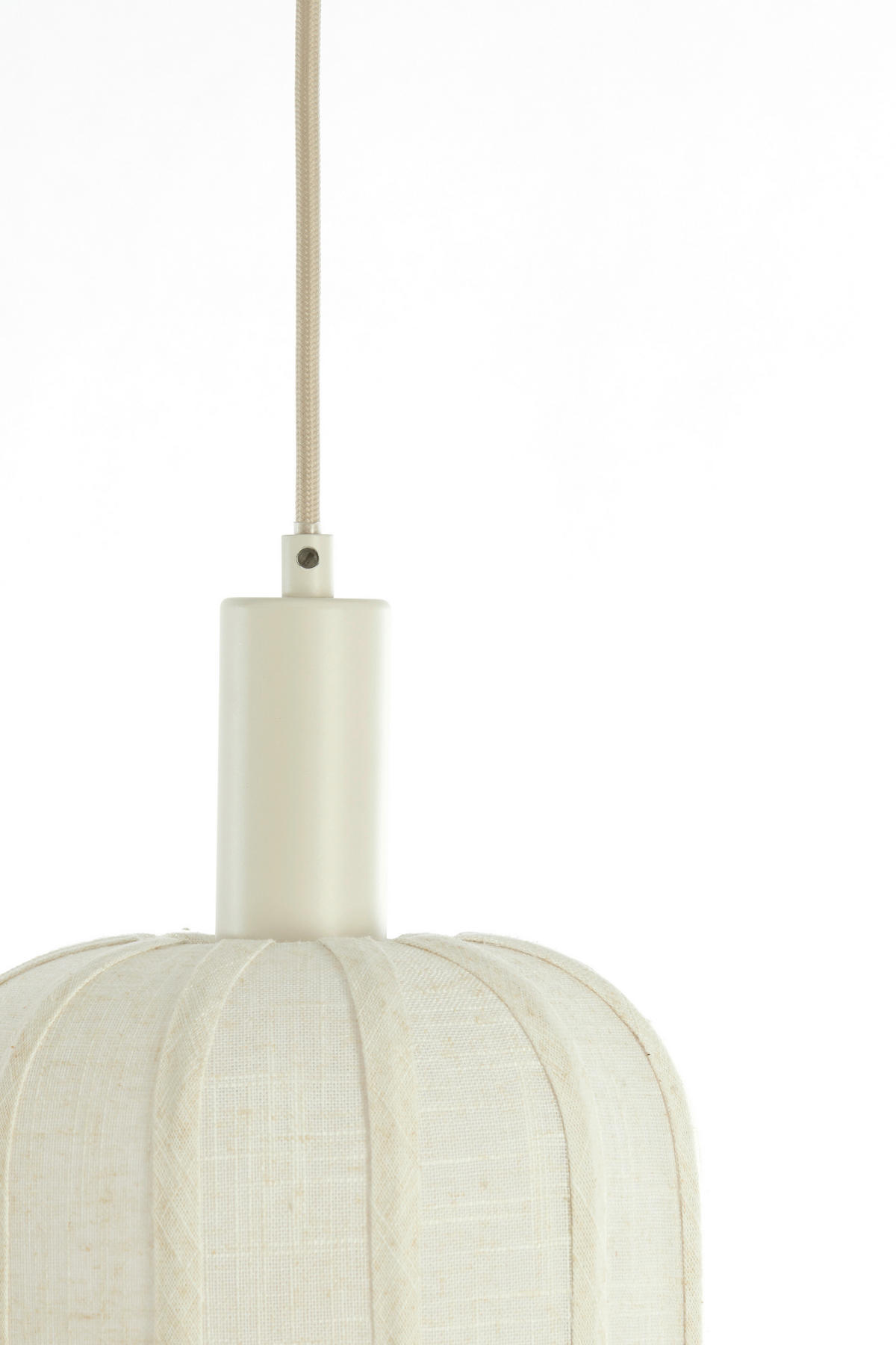 HÄNGELEUCHTE TUFIA 21/34/80 cm   - Creme, Design, Kunststoff/Textil (21/34/80cm) - Light & Living