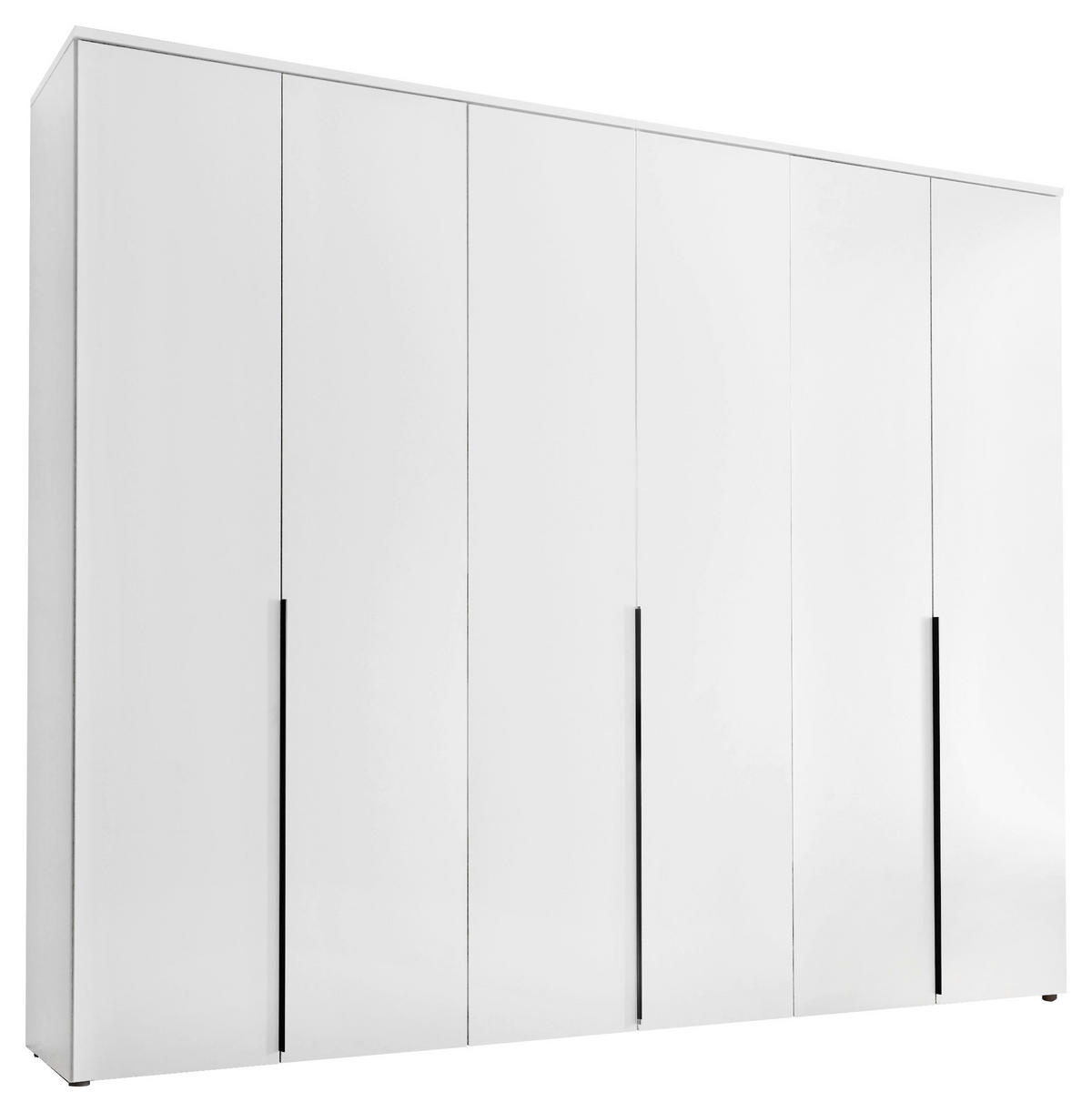 OMARA S KLASIČNIMI VRATI, bela  - črna/bela, Moderno, umetna masa/leseni material (270/225/52cm) - Carryhome