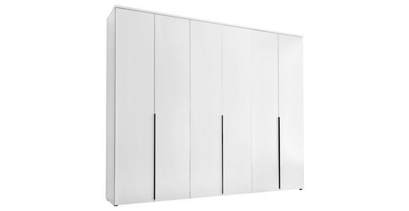 DREHTÜRENSCHRANK in Weiß - Schwarz/Weiß, MODERN, Holzwerkstoff/Kunststoff (270/225/52cm) - Carryhome