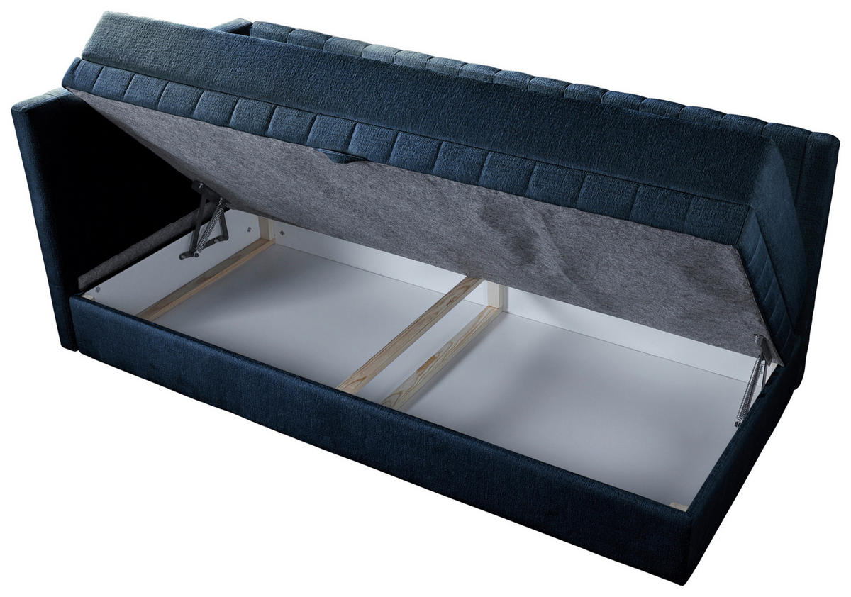 SCHLAFSOFA in Struktur Schwarz  - Schwarz, Design, Holz/Holzwerkstoff (212/83/99cm) - MID.YOU