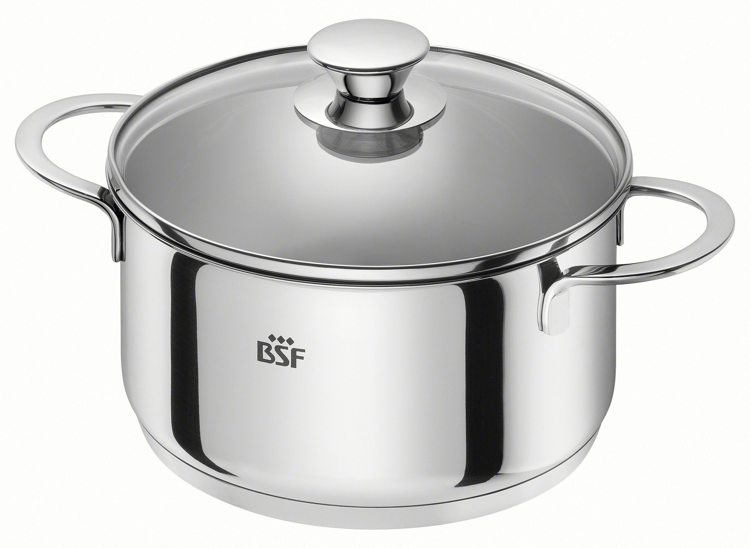 BRATENTOPF BSF BORDEAUX 3,0 L  - Silberfarben, Trend, Glas (20cm) - BSF
