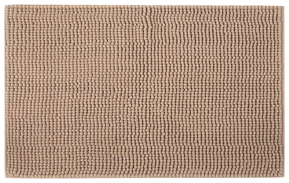 BADEMATTE YLVI Sandfarben 50/80 cm  - Sandfarben, Basics, Kunststoff/Textil (50/80cm) - Boxxx