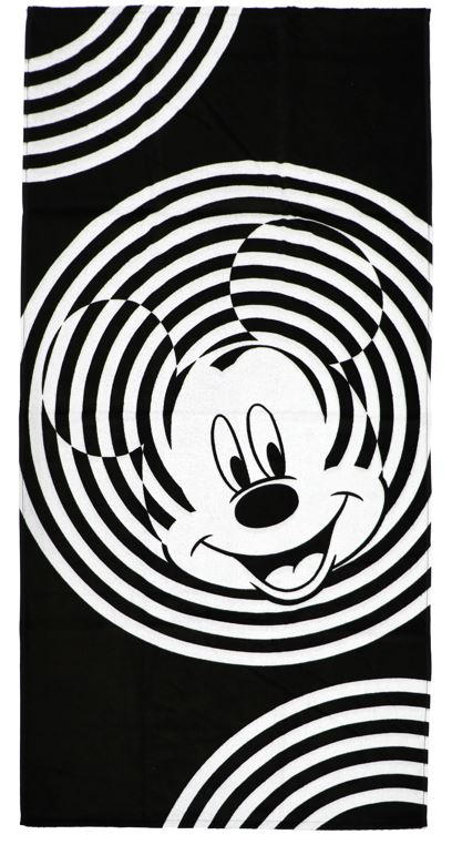 BADETUCH Mickey Schwarz 70/140 cm  - Schwarz, KONVENTIONELL, Textil (70/140cm) - Disney