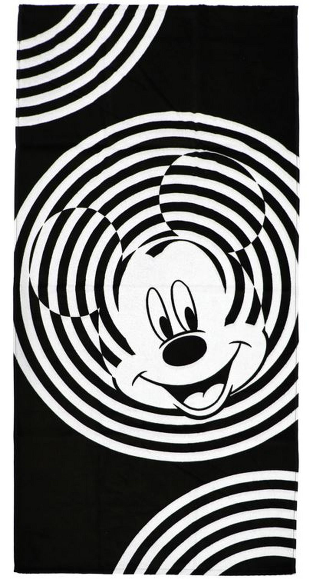 BADETUCH Mickey Schwarz 70/140 cm  - Schwarz, KONVENTIONELL, Textil (70/140cm) - Disney