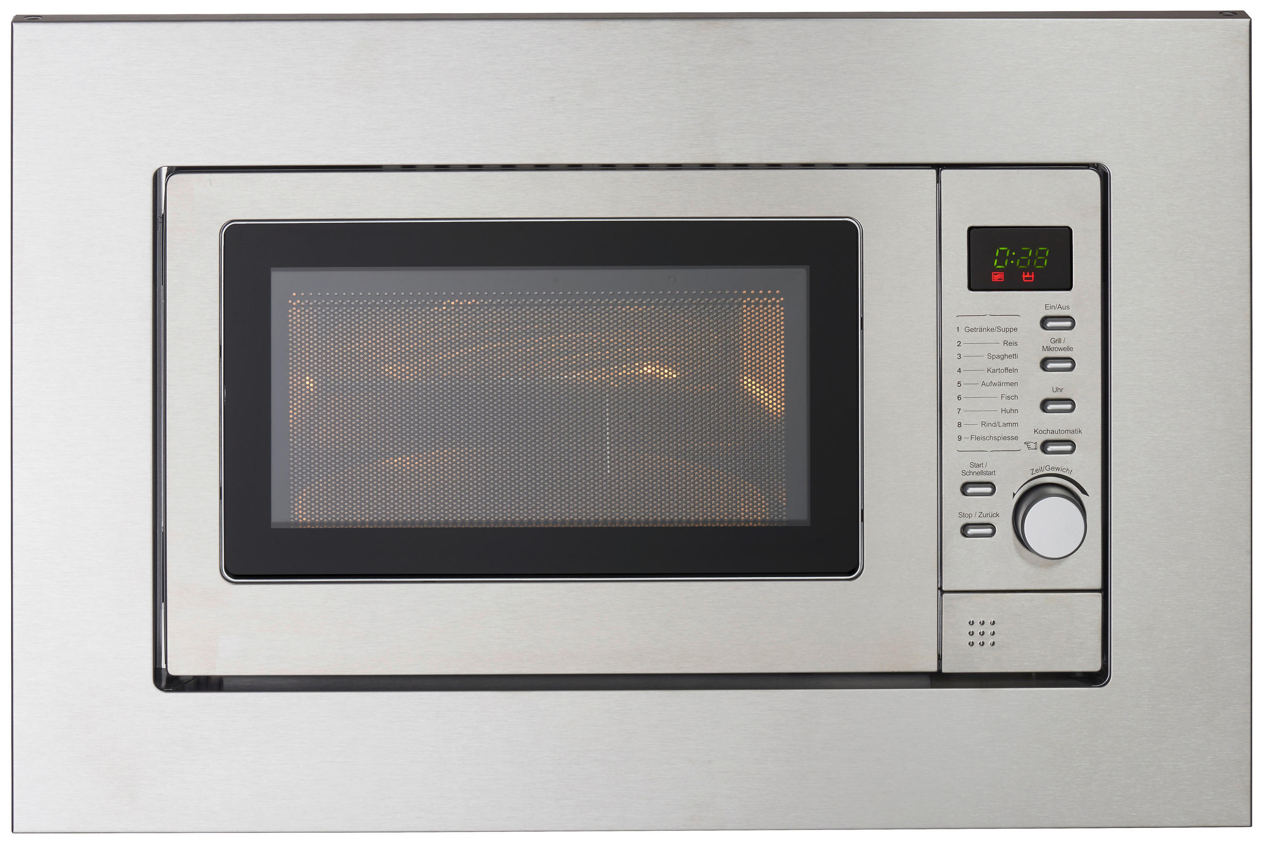EINBAUMIKROWELLE MW800.8-20G EB  - Edelstahlfarben, Basics, Metall (59,50/39/35,40cm) - PKM