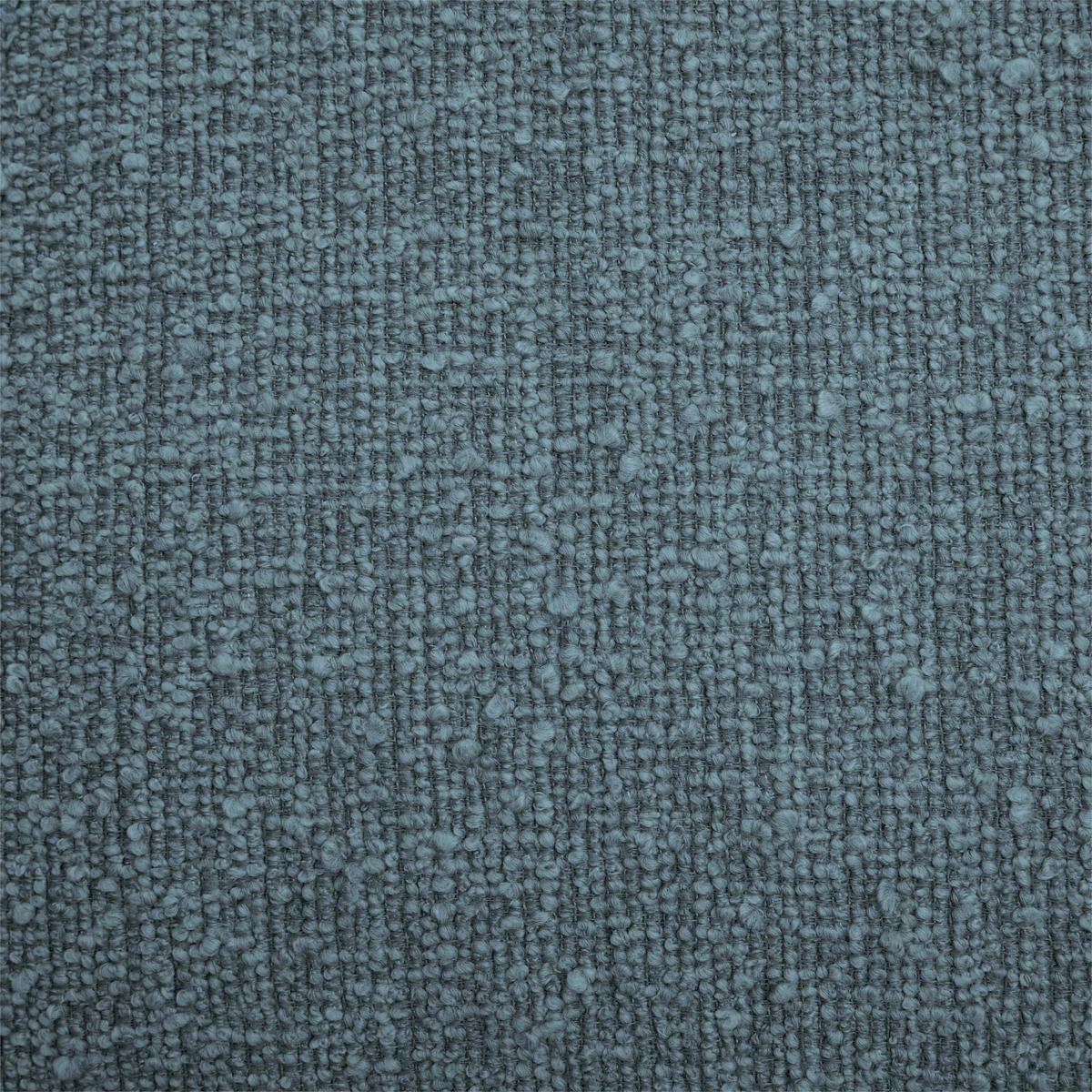 HUSSEN-3-SITZER-SOFA Bouclé Blau  - Blau/Schwarz, Trend, Kunststoff/Textil (227/92/105cm) - Livetastic