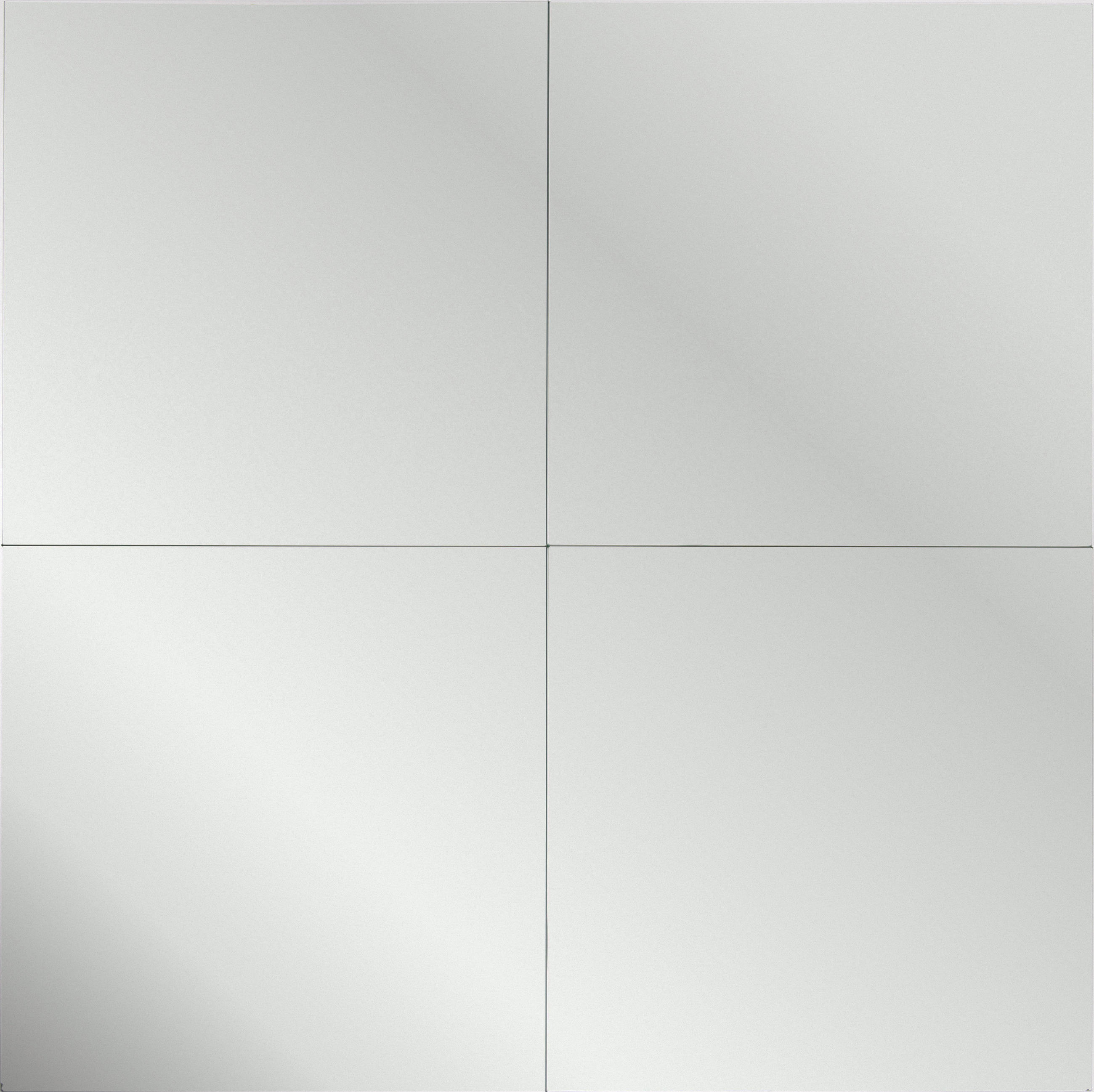 WANDSPIEGEL 30/30/0,3 cm    in quadratisch  - Silberfarben, KONVENTIONELL (30/30/0,3cm) - Carryhome