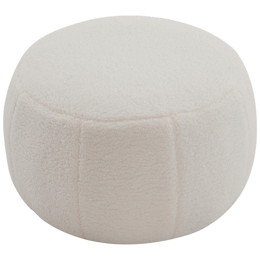 Thumbnail - P & B Pouf, Beige, Textil, Füllung: Schaumstoff, 55x35x55 cm, Wohnzimmer, Hocker, Poufs