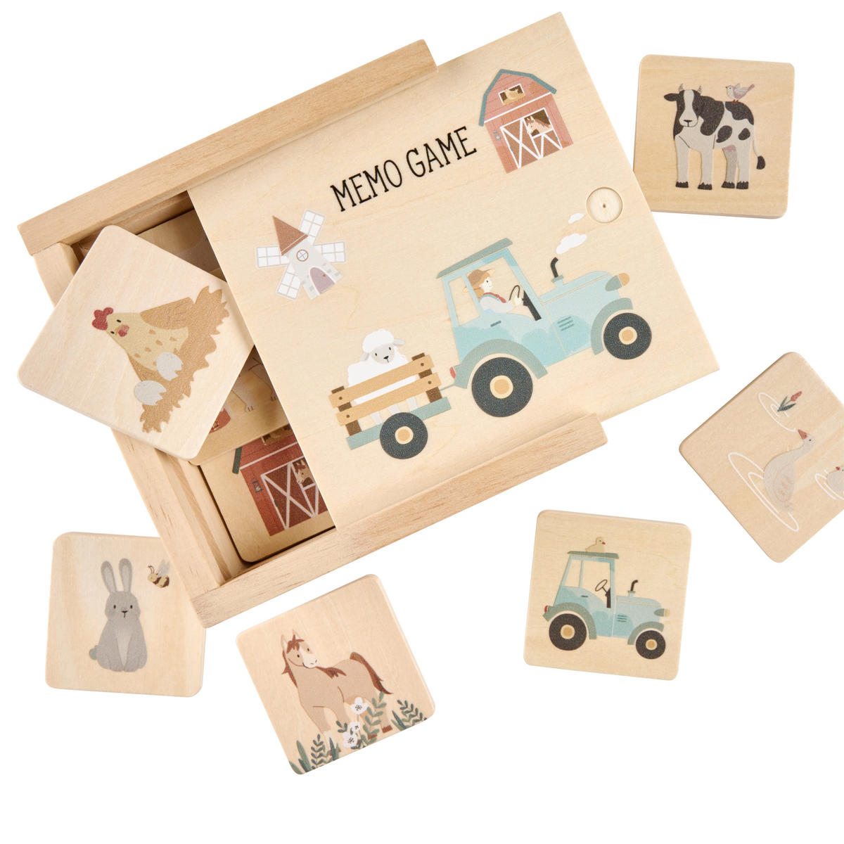 MEMORY  - Multicolor, Trend, Holz/Holzwerkstoff - Avelia