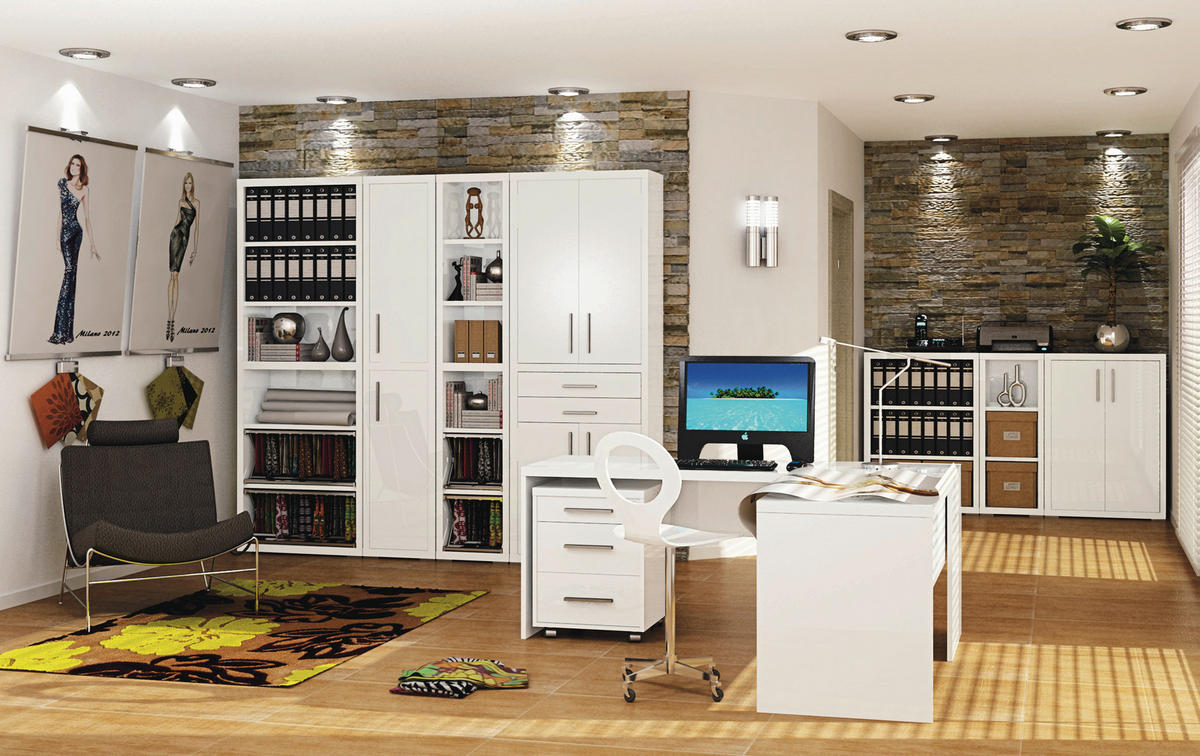 PRISTAVNA PISALNA MIZA leseni material bela  - bela, Design, leseni material (100/72/60cm) - Xora