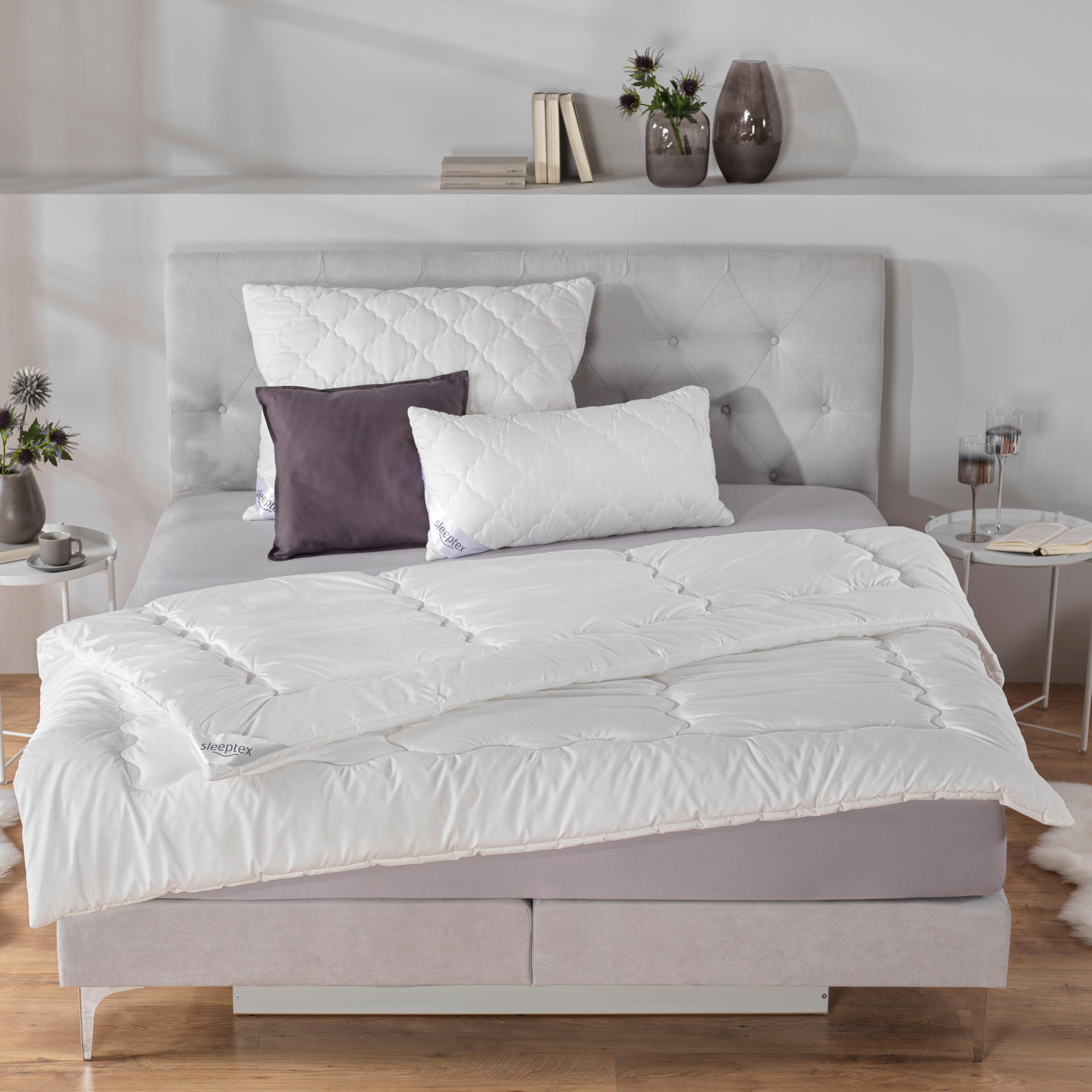 GANZJAHRESDECKE 200/200 cm  - Weiß, Basics, Textil (200/200cm) - Sleeptex
