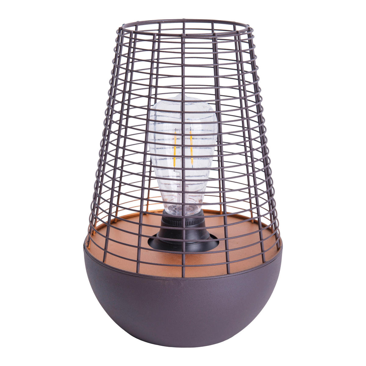 SOLARLEUCHTE  - Schwarz/Kupferfarben, Basics, Metall (27cm) - Näve