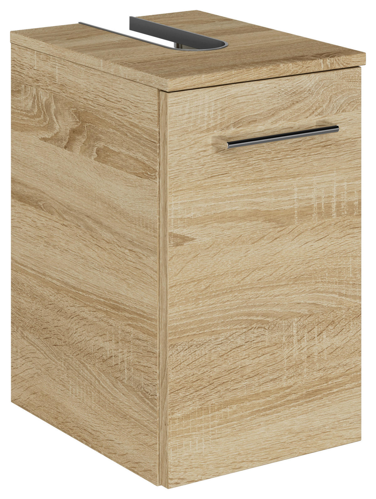 WASCHBECKENUNTERSCHRANK 30/49,8/38,3 cm  - Chromfarben/Eiche Bianco, KONVENTIONELL, Holzwerkstoff/Metall (30/49,8/38,3cm) - Sadena