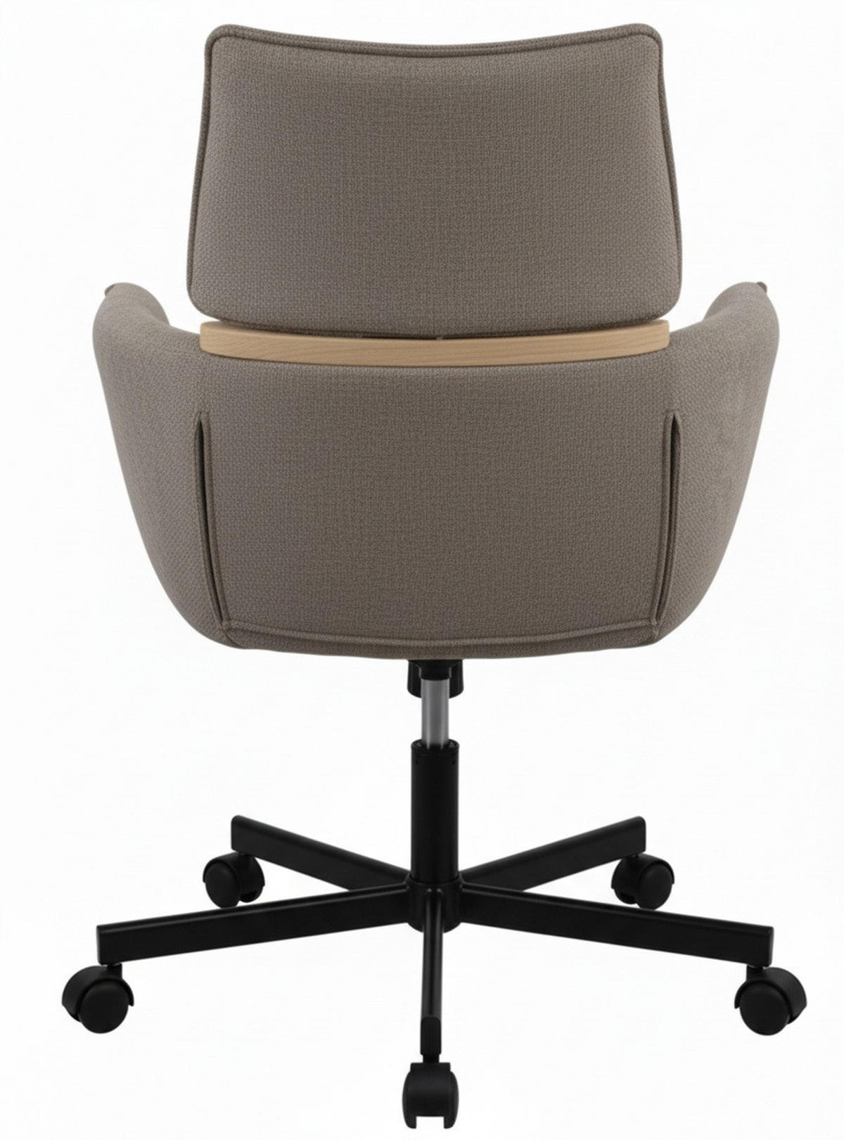 OTOČNÁ STOLIČKA, tkaná textília, tmavosivá - čierna/tmavosivá, Modern, kov/drevo (62/86/56cm) - MID.YOU