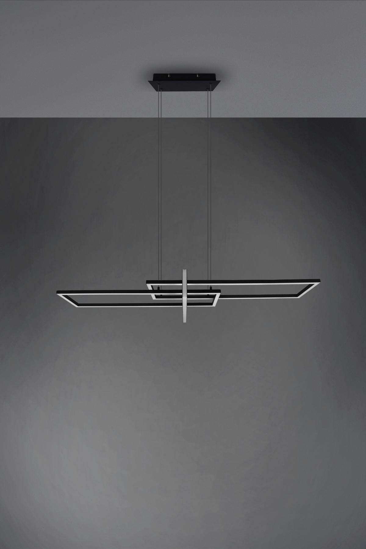 LED-HÄNGELEUCHTE 110/40/150 cm  - Schwarz, Design, Metall (110/40/150cm) - Trio Leuchten