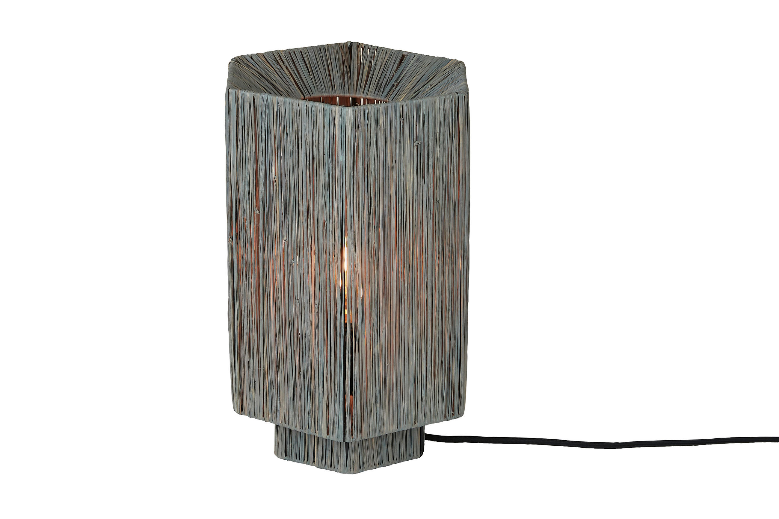 BORDSLAMPA Good & Mojo 22/22/36 cm   - grå, Basics, naturmaterial (22/22/36cm) - Good & Mojo