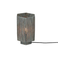 TISCHLEUCHTE - Grau, Basics, Naturmaterialien (22/22/36cm) - Good & Mojo