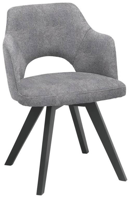 NASLANJAČ, les, tekstil siva, črna - siva/črna, Design, tekstil/les (53/81/60cm) - Venda