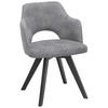 STOLICA S NASLONOM ZA RUKE  siva, crna  tekstil, drvo      - siva/crna, Design, tekstil/drvo (53/81/60cm) - Venda