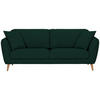 3-SITS SOFFA i flatväv mörkgrön  - grön/mörkgrön, Klassisk, textil (215/70/47/97cm) - MID.YOU