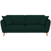 3-SITS SOFFA i flatväv mörkgrön  - grön/mörkgrön, Klassisk, textil (215/70/47/97cm) - MID.YOU