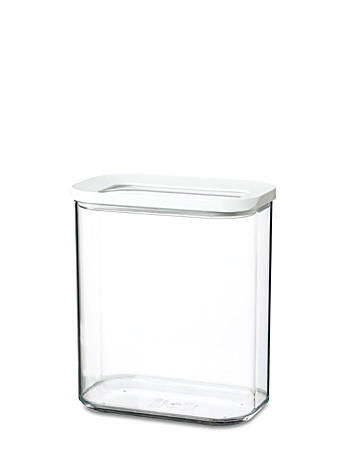 VORRATSDOSE Modula 1,5 L - Transparent/Weiß, Basics, Kunststoff (14,5/9/16,8cm) - Mepal