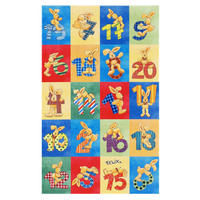 KINDERTEPPICH 140/200 cm Felix der Hase  - Blau/Gelb, Trend, Kunststoff/Textil (140/200cm) - Ben'n'jen